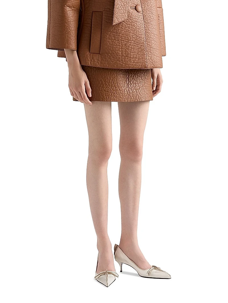 Antiqued Leather Pumps