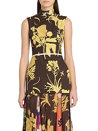Floral Poplin Minidress