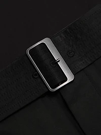 Cotton Pencil Midi-Skirt