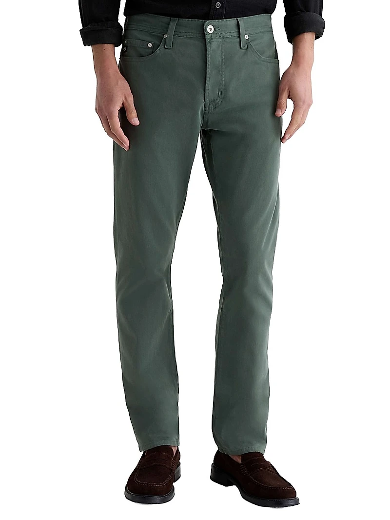 Everett Sateen Straight-Leg Jeans