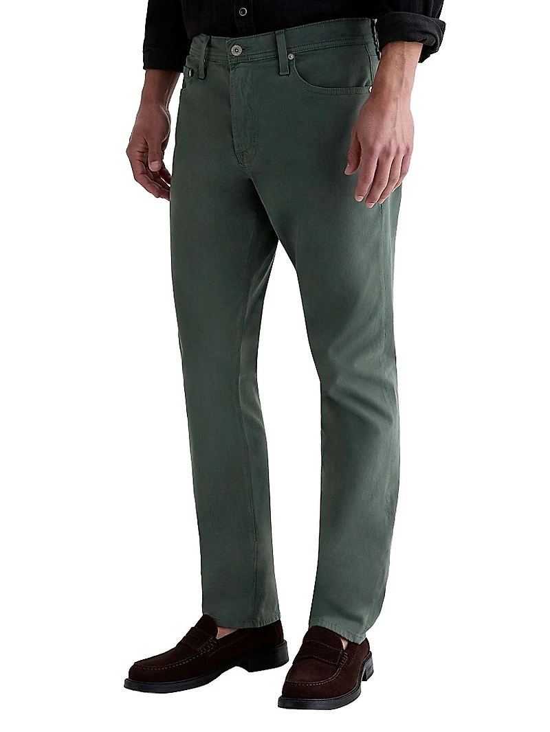 Everett Sateen Straight-Leg Jeans