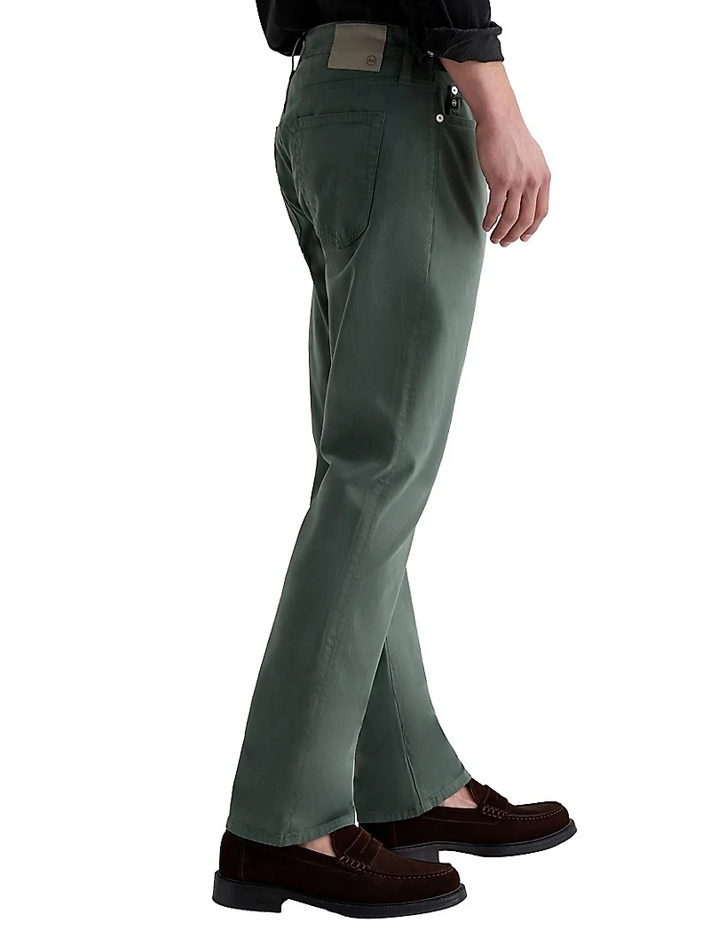 Everett Sateen Straight-Leg Jeans