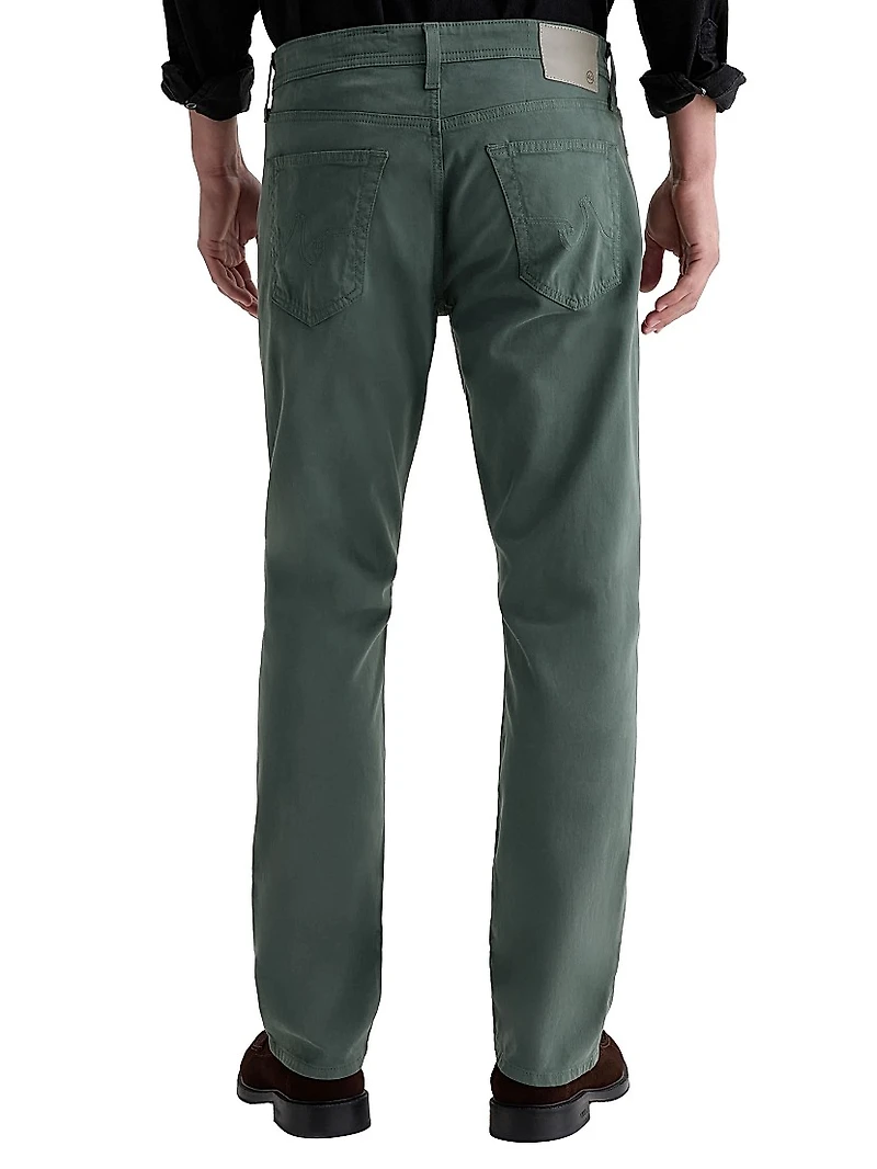 Everett Sateen Straight-Leg Jeans