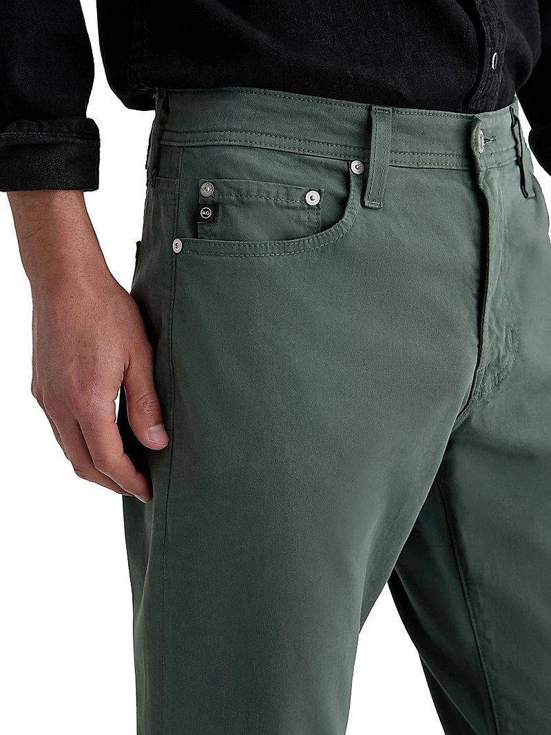 Everett Sateen Straight-Leg Jeans