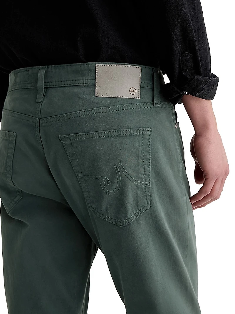 Everett Sateen Straight-Leg Jeans