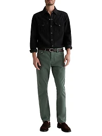 Everett Sateen Straight-Leg Jeans