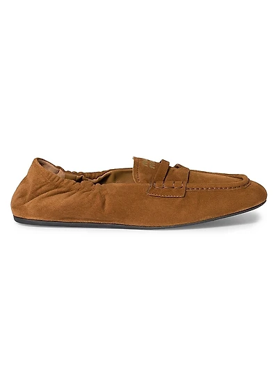 Ruches Suede Loafers