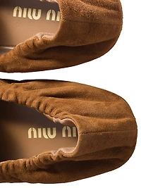 Ruches Suede Loafers