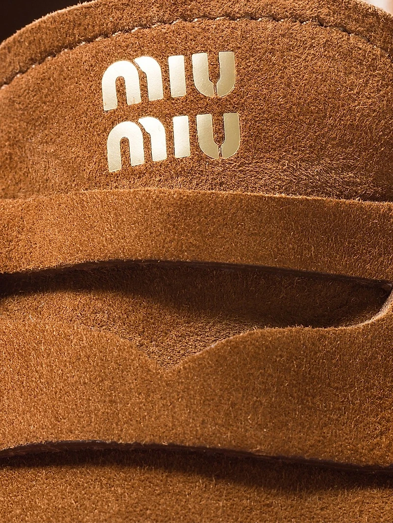 Ruches Suede Loafers