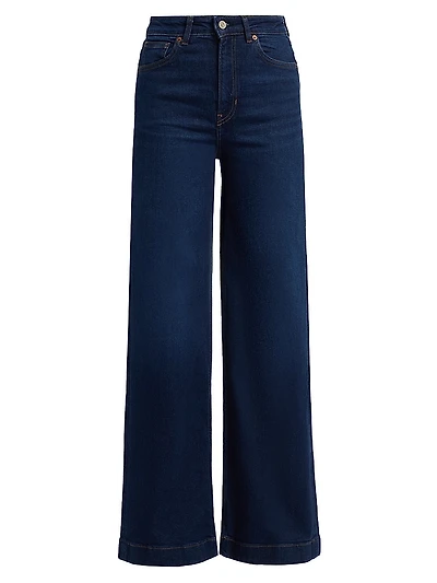 Bex Super-Stretch High-Rise Wide-Leg Jeans