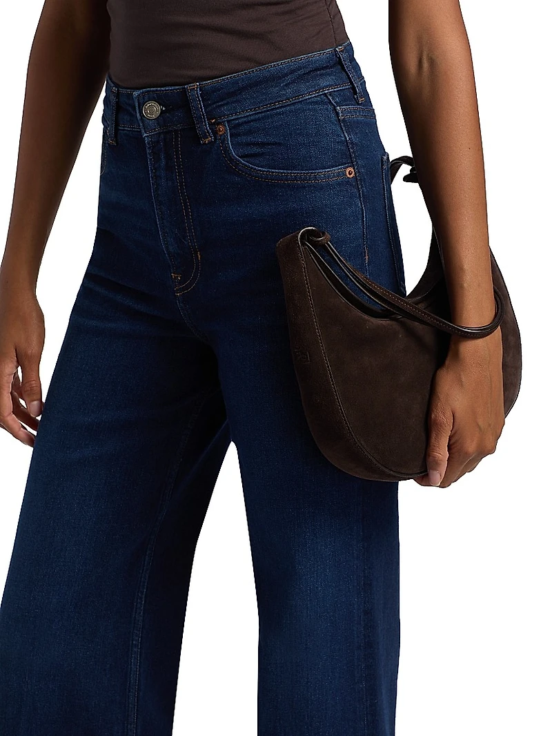 Bex Super-Stretch High-Rise Wide-Leg Jeans