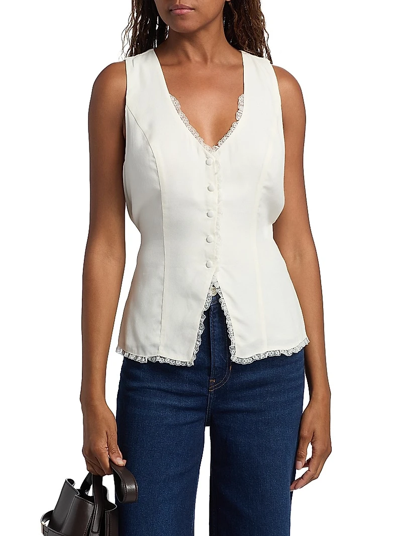Skylar Tailored Crepe Top
