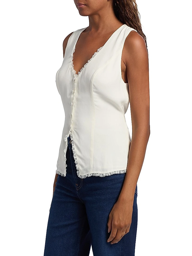 Skylar Tailored Crepe Top