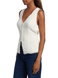 Skylar Tailored Crepe Top