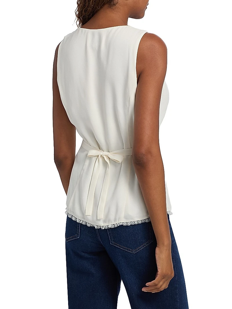 Skylar Tailored Crepe Top
