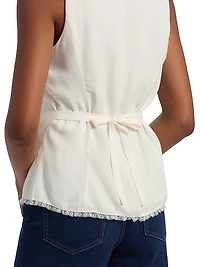 Skylar Tailored Crepe Top