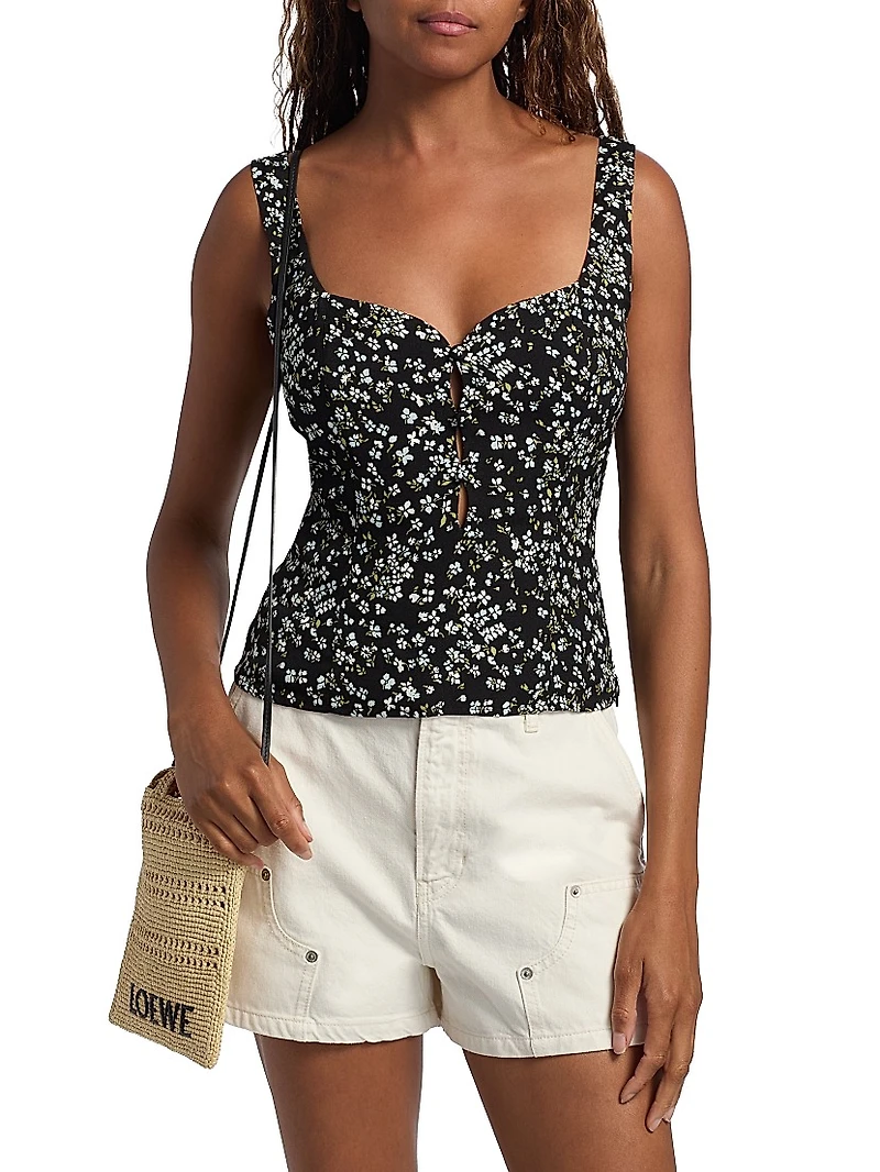 Francy Floral Crepe Top
