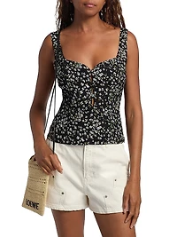 Francy Floral Crepe Top