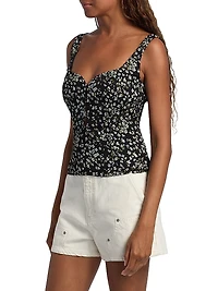 Francy Floral Crepe Top