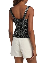 Francy Floral Crepe Top
