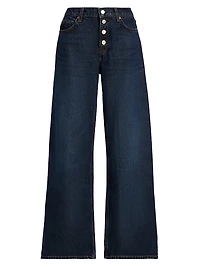 Cary Low-Rise Button-Fly Jeans