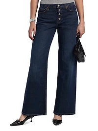 Cary Low-Rise Button-Fly Jeans