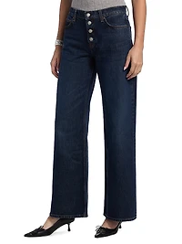 Cary Low-Rise Button-Fly Jeans