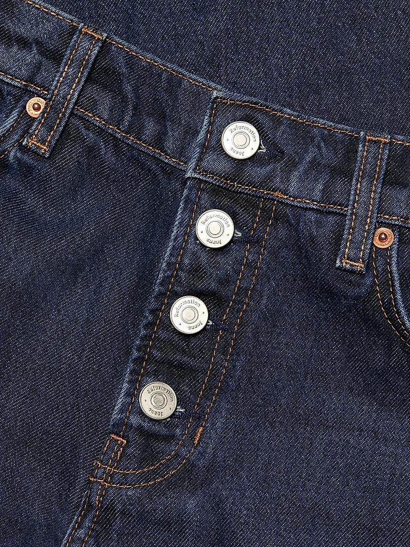 Cary Low-Rise Button-Fly Jeans