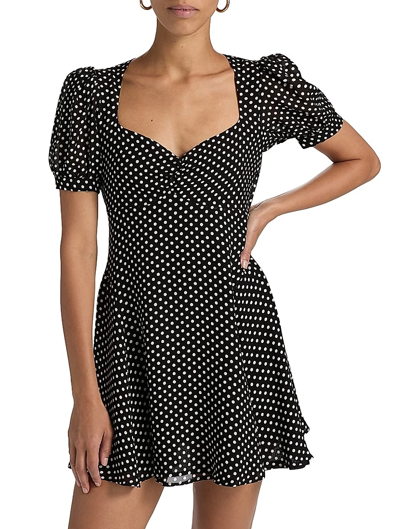 Rebecca Polka Dot Minidress