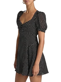 Rebecca Polka Dot Minidress
