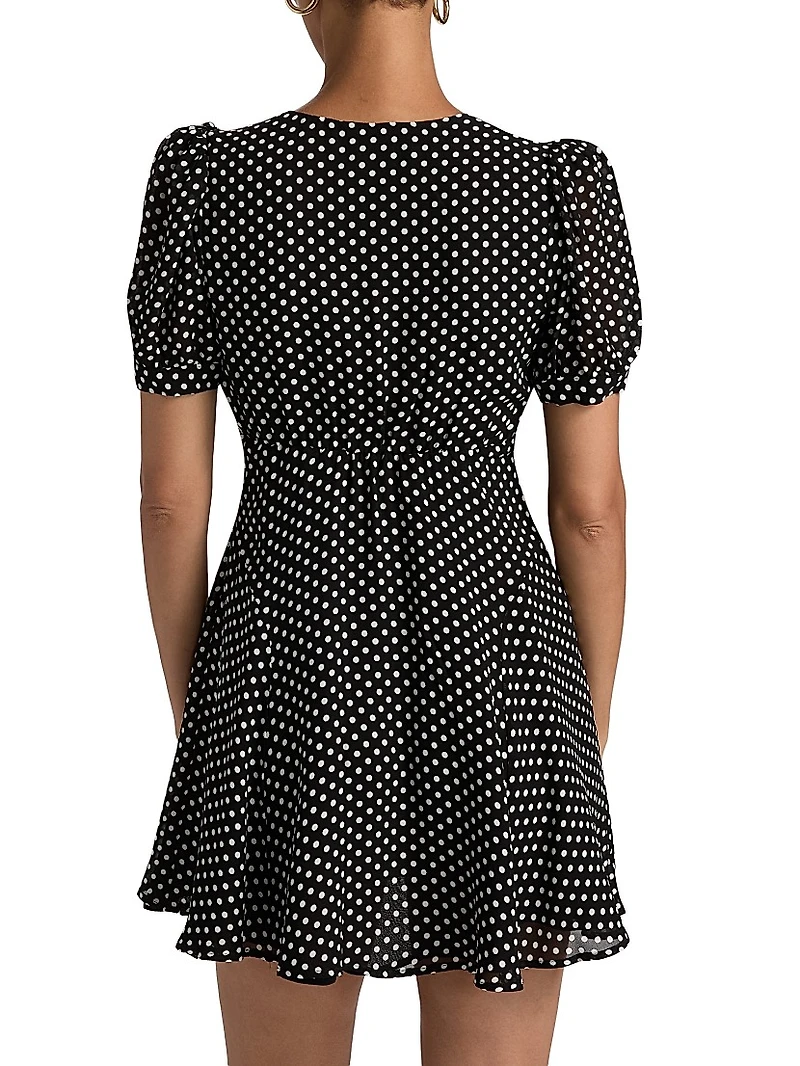 Rebecca Polka Dot Minidress