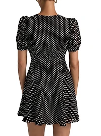 Rebecca Polka Dot Minidress