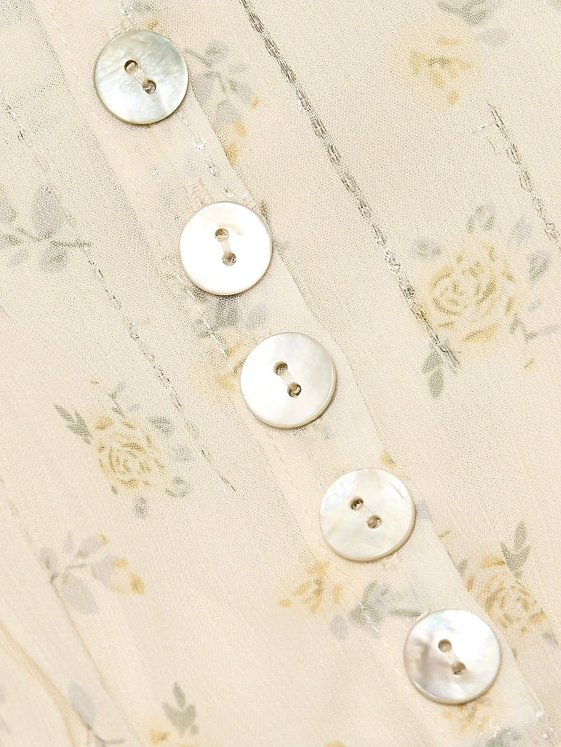 Becca Foral Tieneck Maxi Dress
