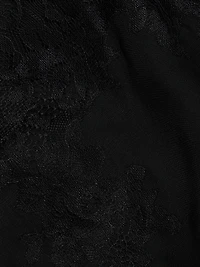 Silvia Silk Lace-Trimmed Top