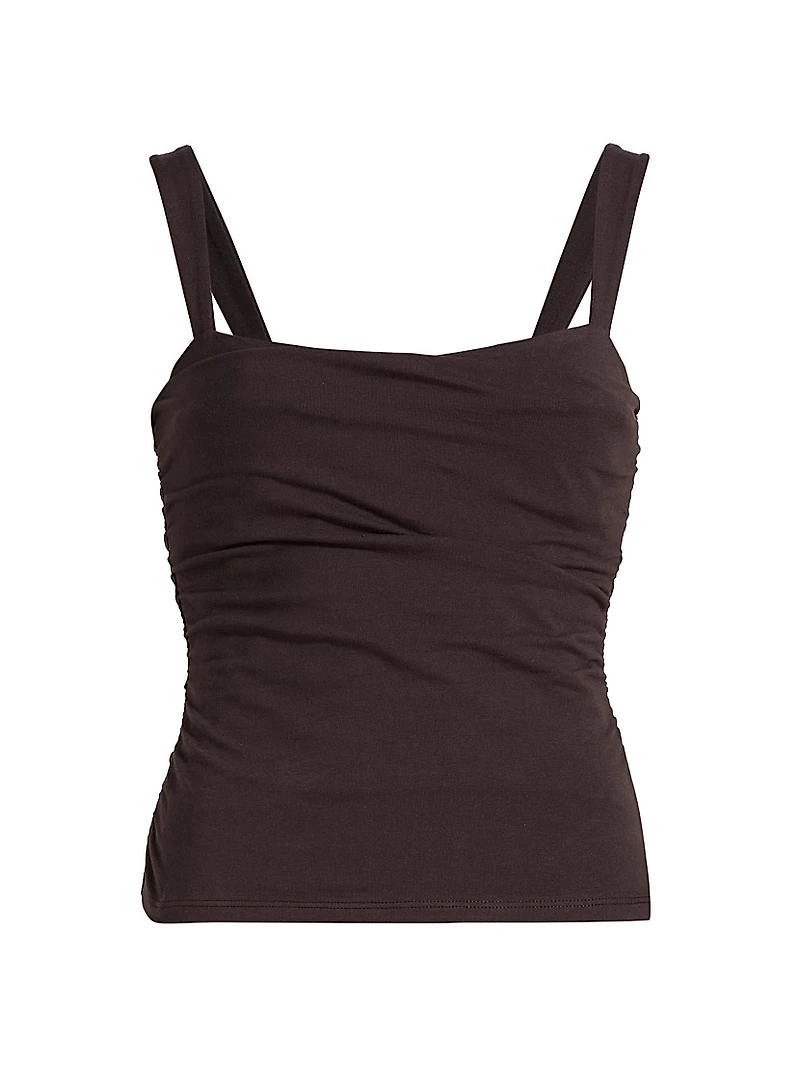 Trish Ruched Sleeveless Knit Top