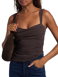 Trish Ruched Sleeveless Knit Top