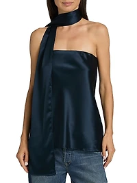 Sienna Satin Strapless Top