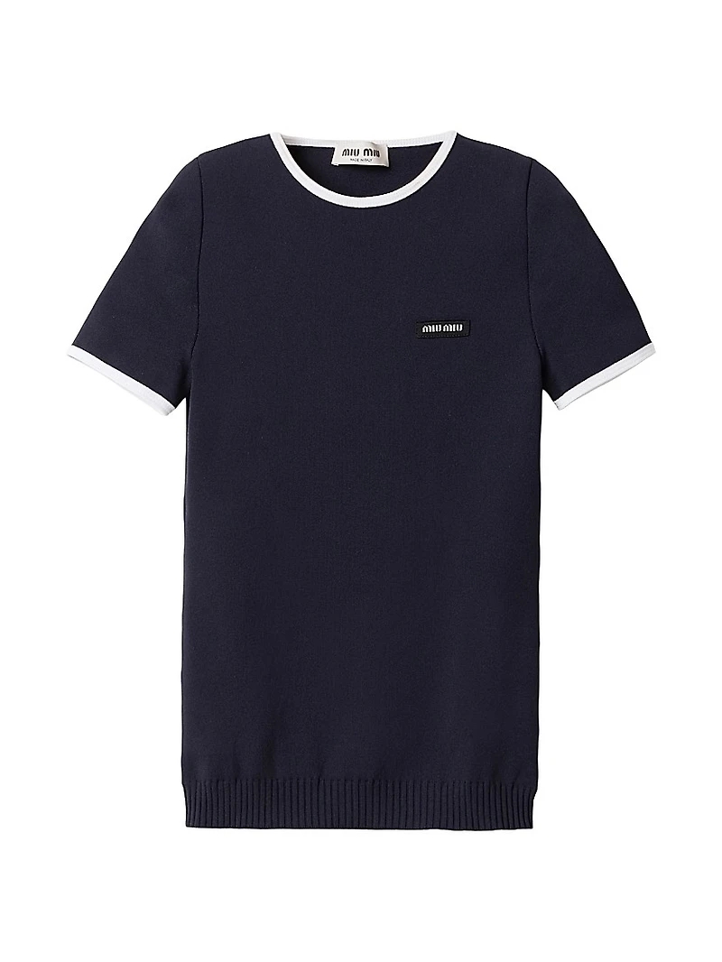 Technical Yarn Crew-Neck Sweater