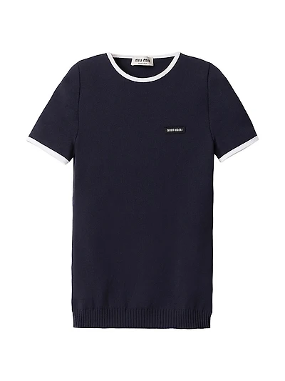 Technical Yarn Crew-Neck Sweater