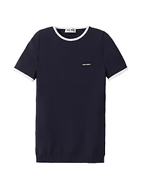 Technical Yarn Crew-Neck Sweater
