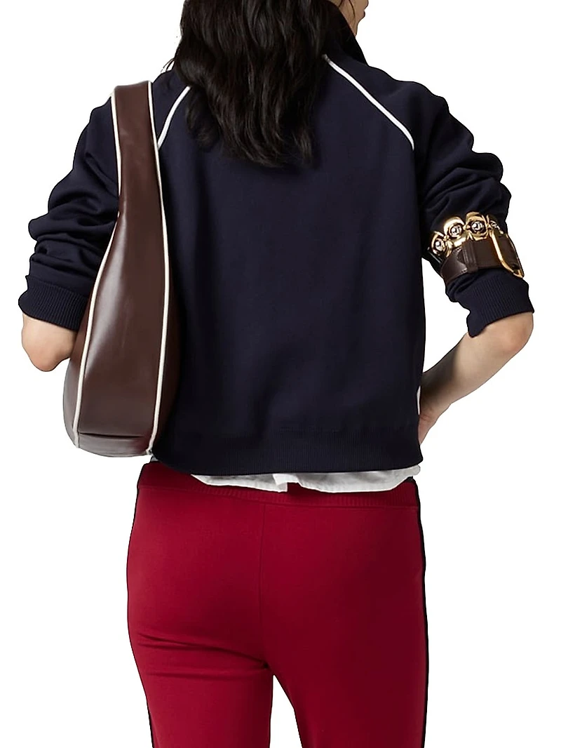 Technical Yarn Zipper Cardigan