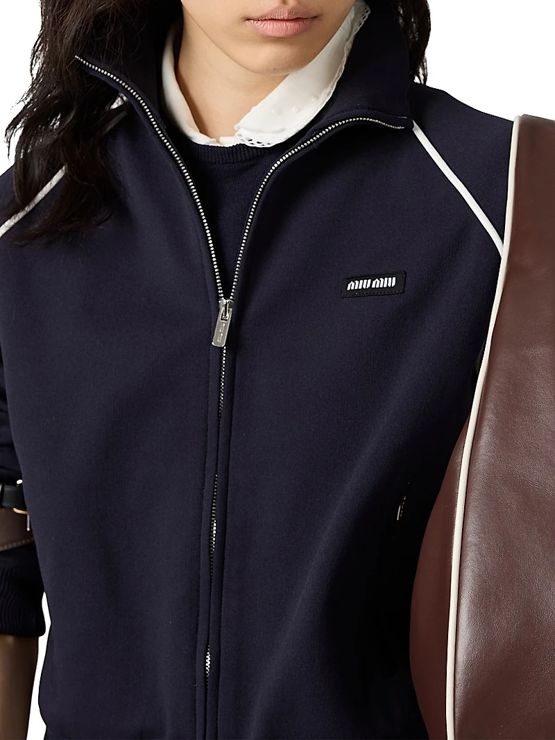 Technical Yarn Zipper Cardigan