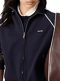 Technical Yarn Zipper Cardigan