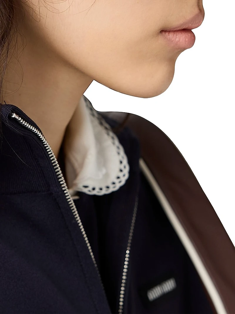 Technical Yarn Zipper Cardigan