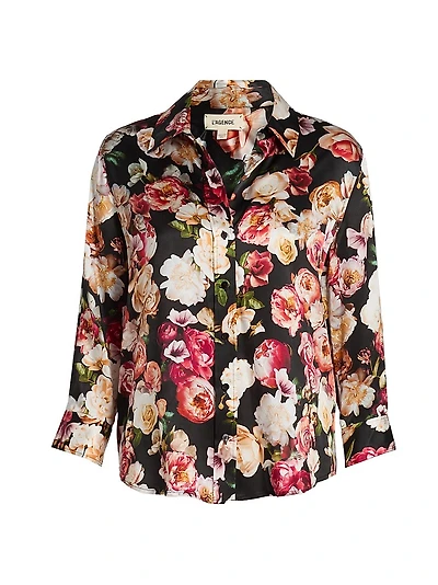 Dani Floral Silk Blouse