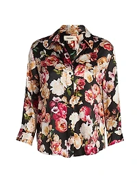 Dani Floral Silk Blouse