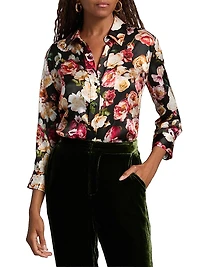 Dani Floral Silk Blouse