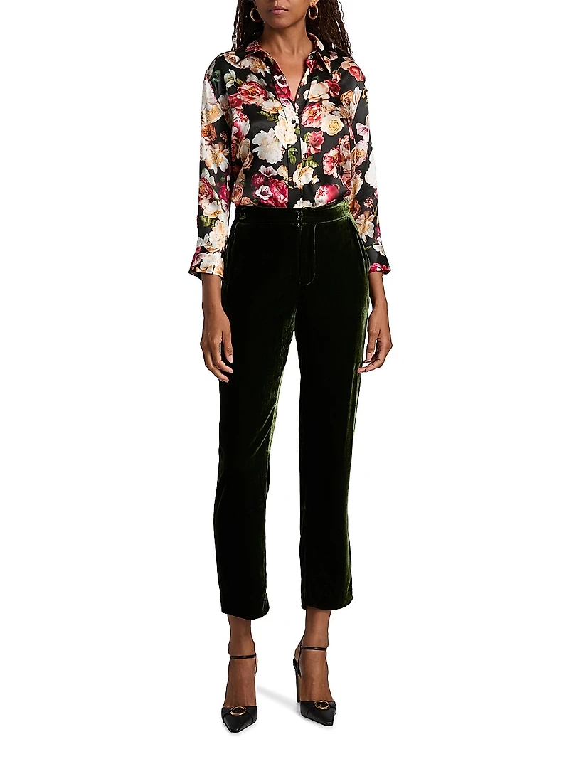 Dani Floral Silk Blouse