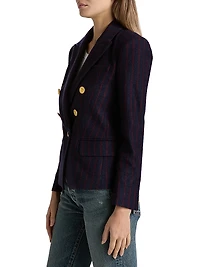 Kenzie Striped Double-Breasted Blazer