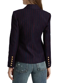 Kenzie Striped Double-Breasted Blazer